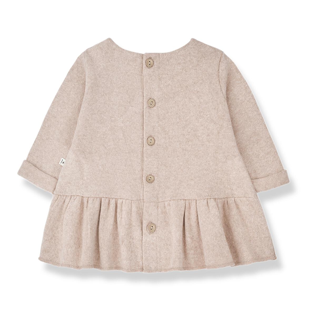 cecile dress in nude by 1+ in the family