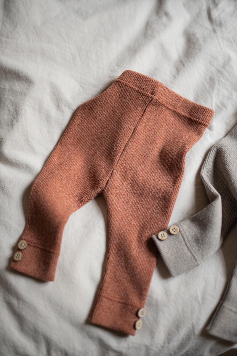 sina leggings in pumpkin by 1+ in the family