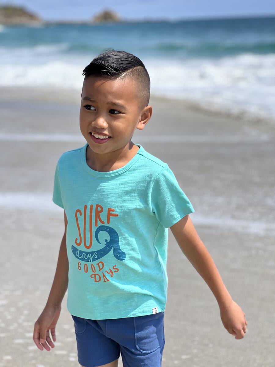 Falmouth Tee - Aqua Surf Days by Me & Henry