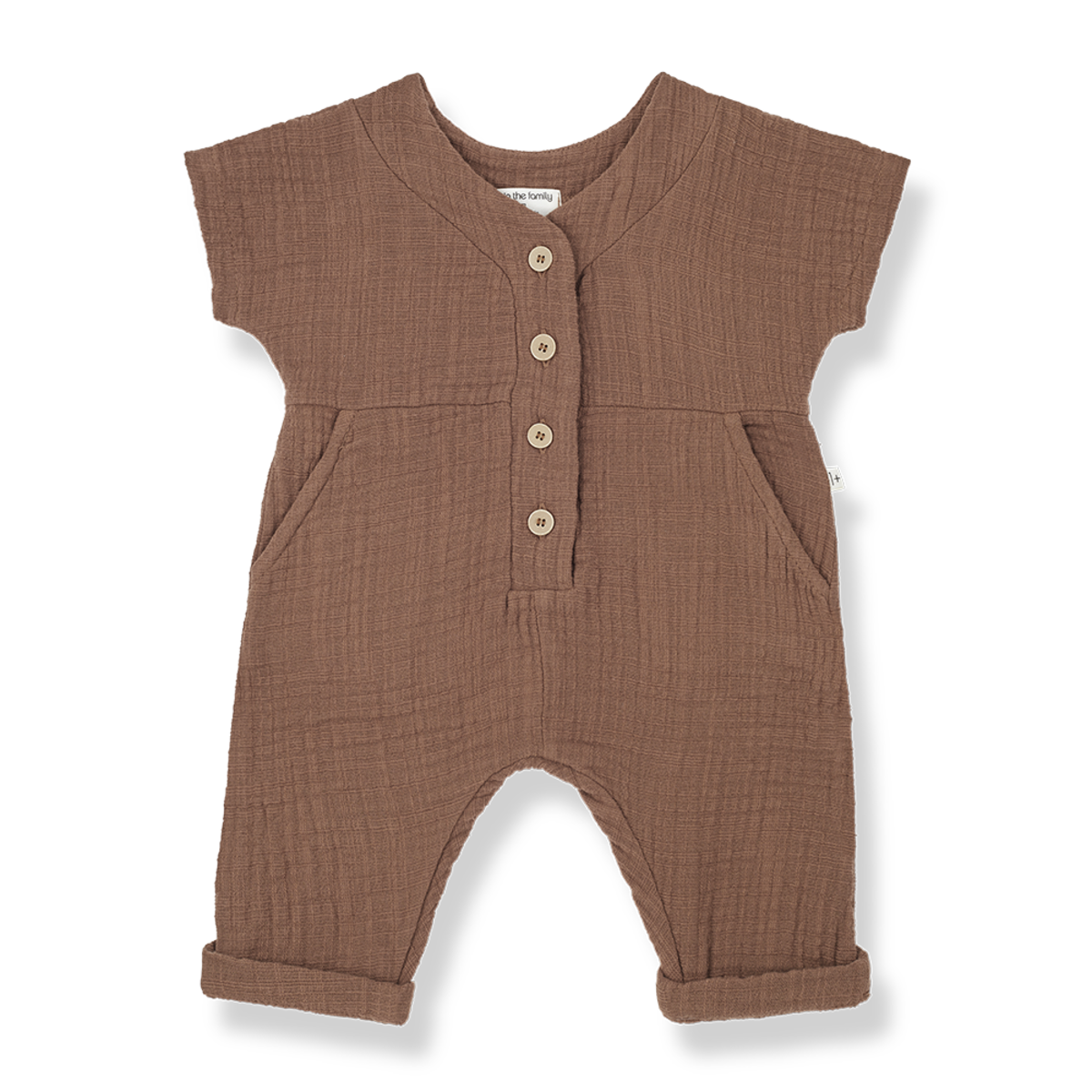 Adriano Short Sleeve Overall - Sienna by 1+ in the family