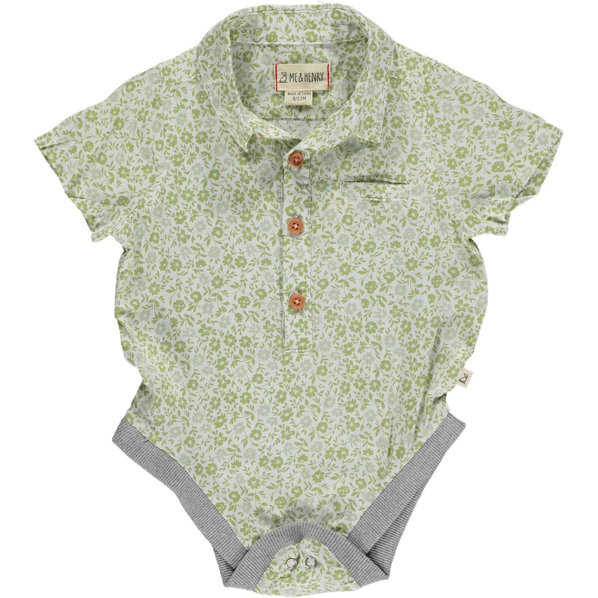 Helford Onesie - Green Floral by Me & Henry