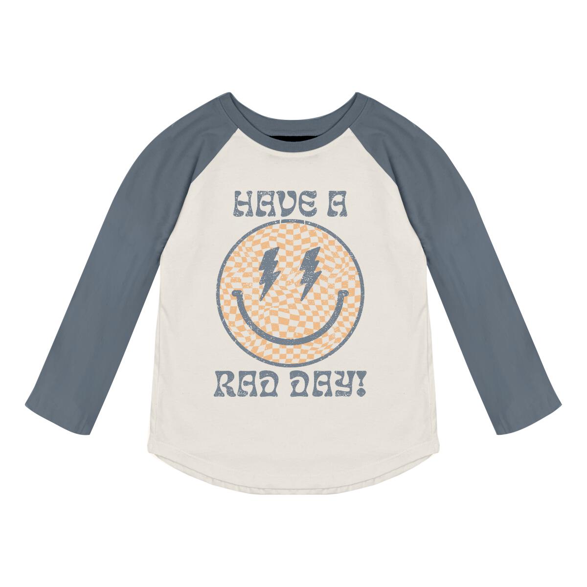Have A Rad Day Raglan Long Sleeve Tee by Tiny Whales