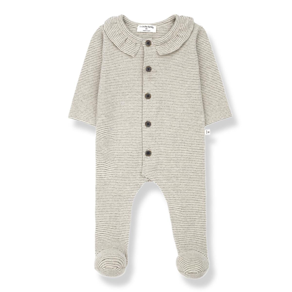 Arola Jumpsuit w/ feet - Oatmeal by 1+ in the family