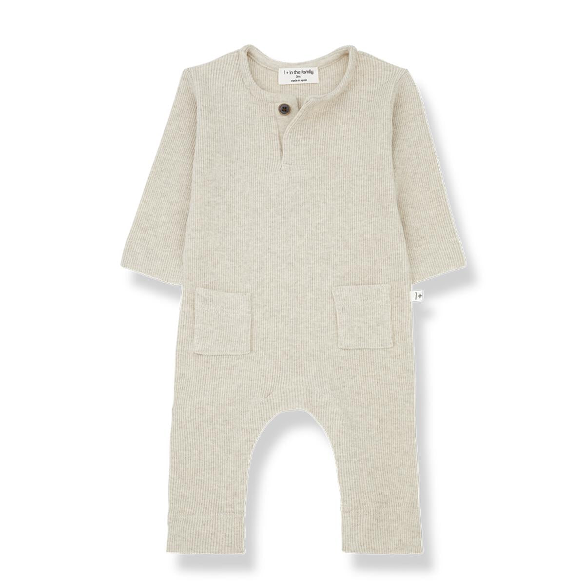 Hernan Jumpsuit - Oatmeal by 1+ in the family