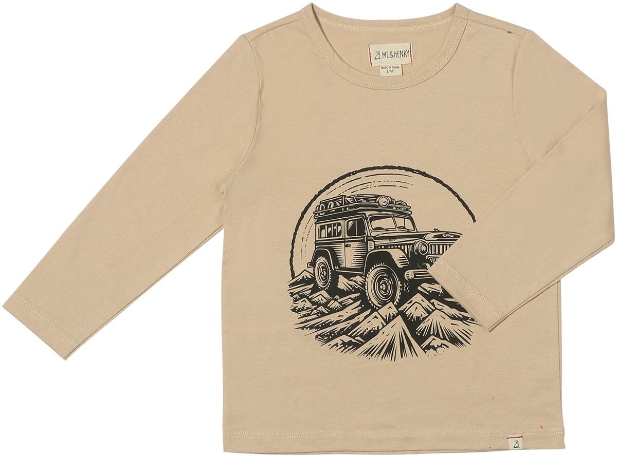 Tan Jeep Cherokee Printed Tee by Me & Henry
