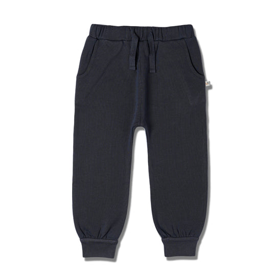 Organic Fleece Jogger Pants- Hale Navy by Makemake