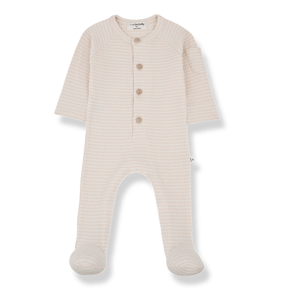guim jumpsuit- nude by 1+ in the family