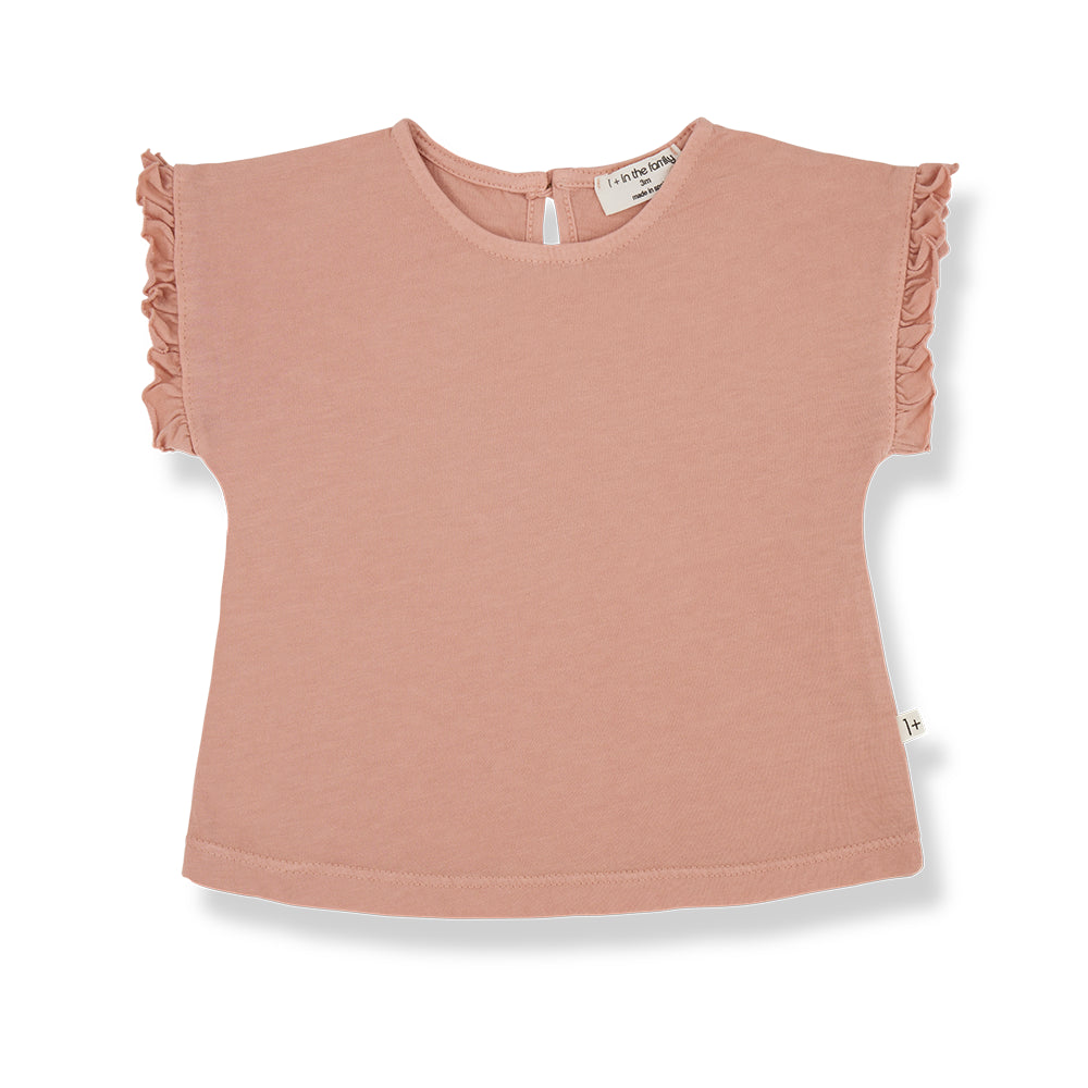 bianca short sleeve shirt - coral by 1+ in the family