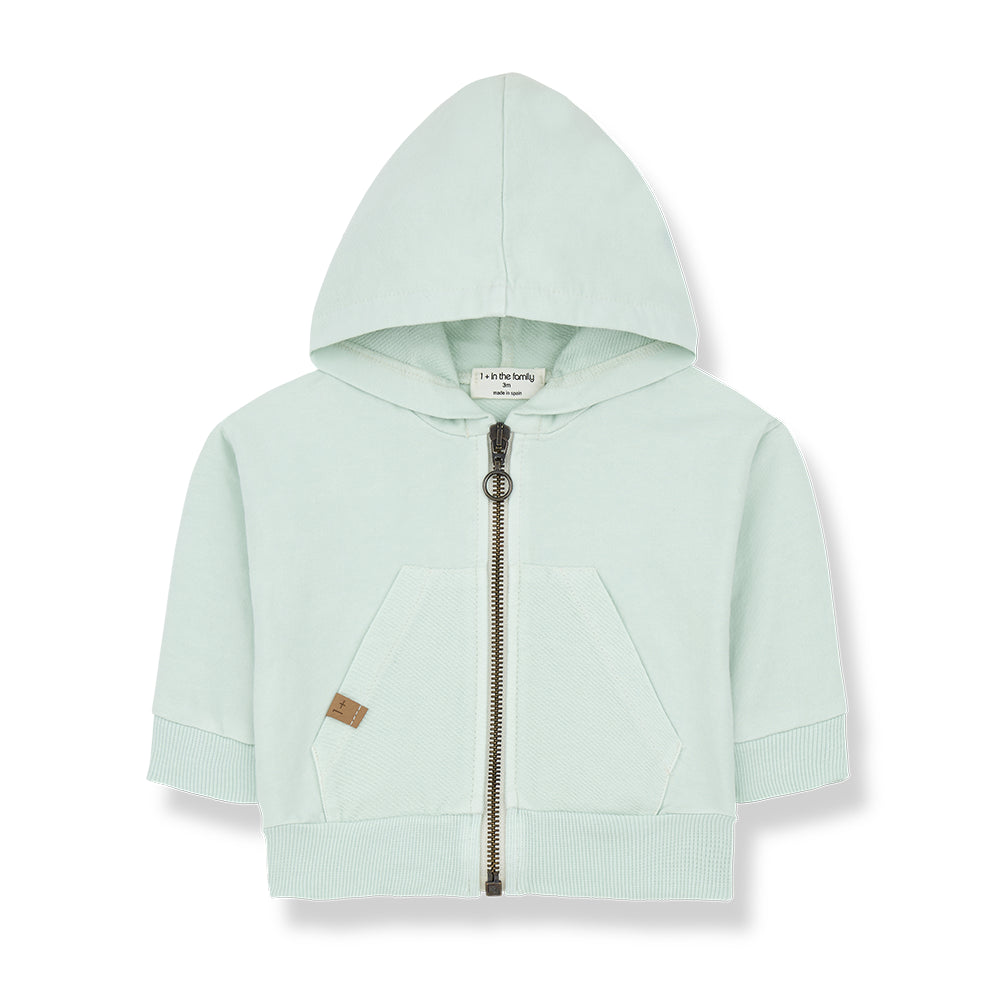 koldo hood jacket - subtle green by 1+ in the family