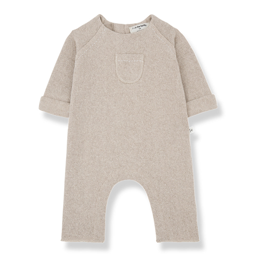 georges jumpsuit- beige by 1+ in the family