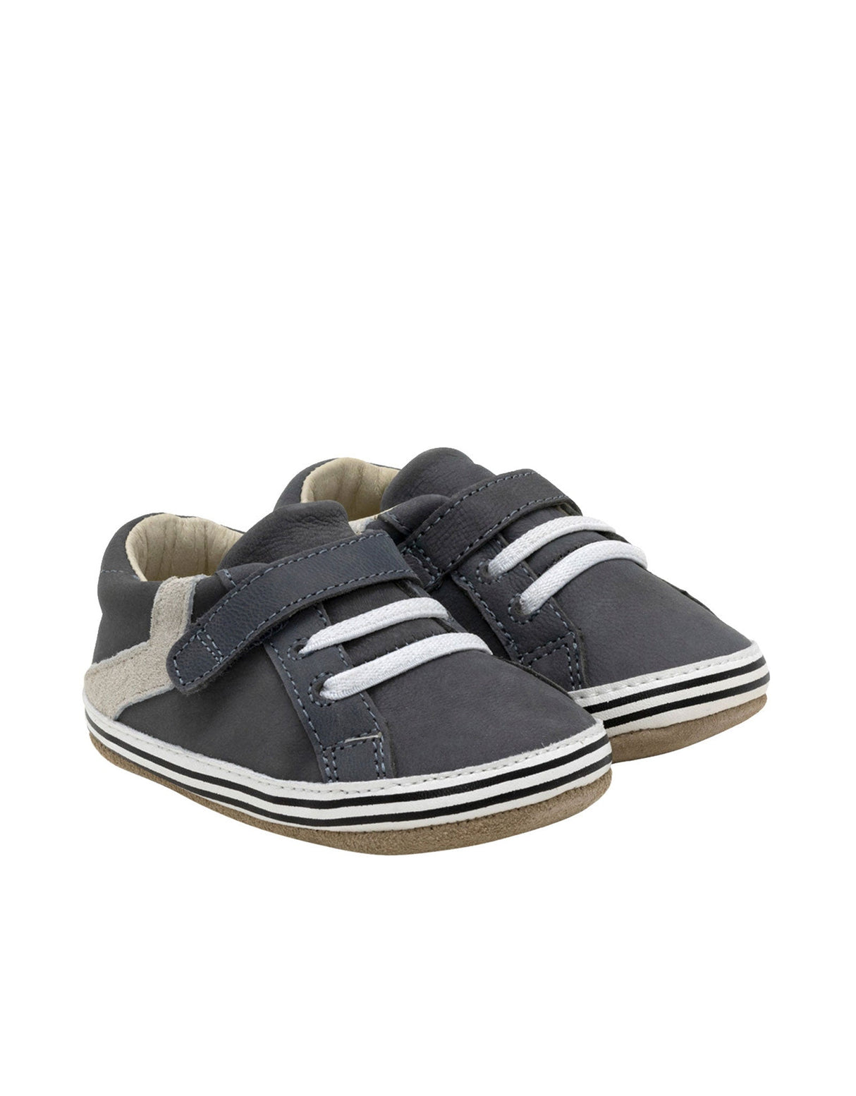 Adam First Kicks Charcoal Leather by Robeez