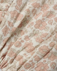 Woven Ruffle Bonnet || Pink Blossom by Quincy Mae