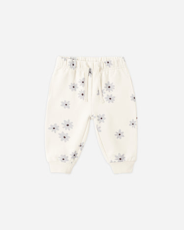 Relaxed Fleece Sweatpant || Blue Daisy by Quincy Mae