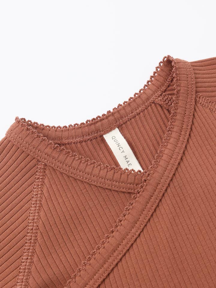 Side Snap Bodysuit || Red by Quincy Mae