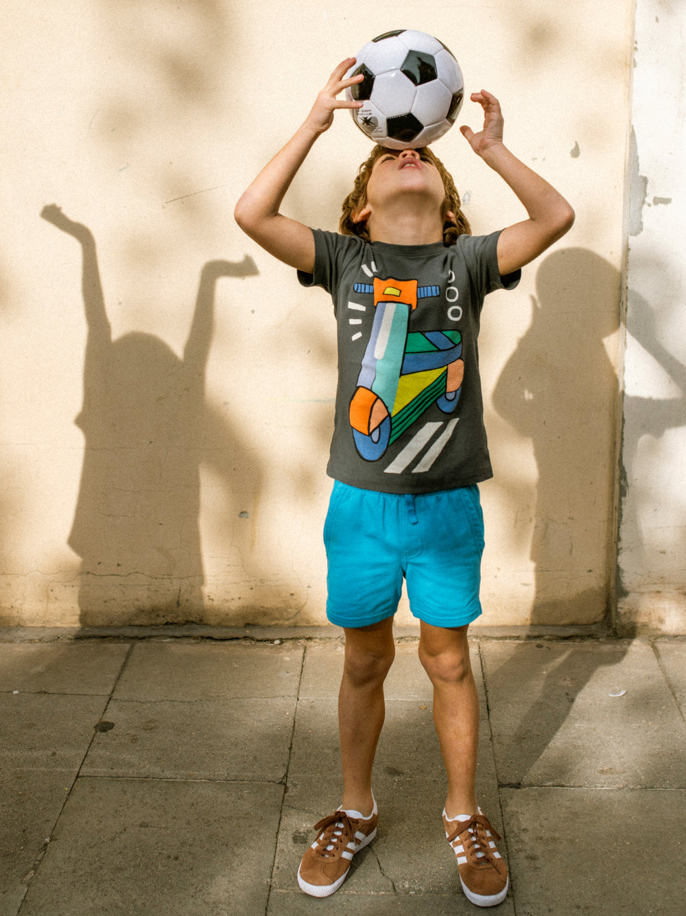Zoom Zoom Zocalo Graphic Tee- Pepper by Tea Collection