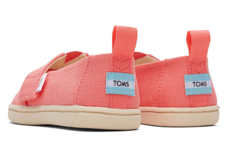 Tiny Kids Alpargata in Peach by TOMS