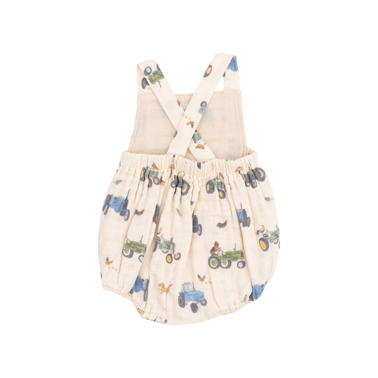 Retro Sunsuit - Tractors and Friends Uni by Angel Dear