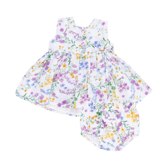 Kimono Dress & Bloomer - Cottage Climbing Floral by Angel Dear