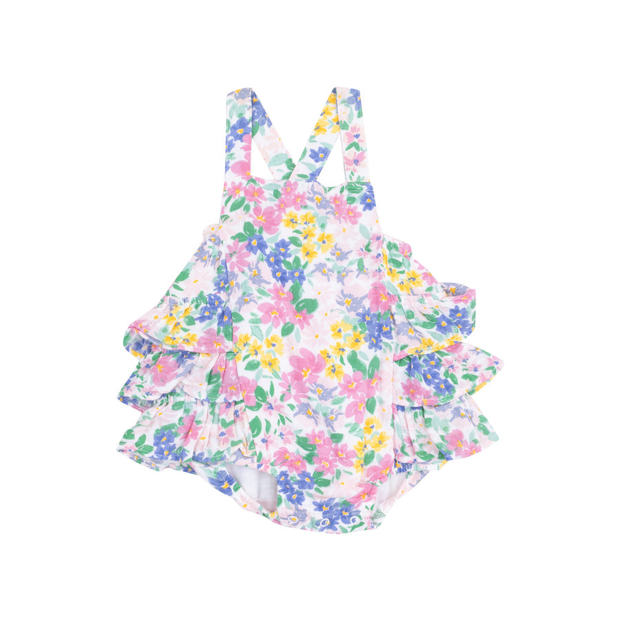 Ruffle Sunsuit - Emma Floral by Angel Dear