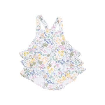 Ruffle Sunsuit - Samantha Floral by Angel Dear