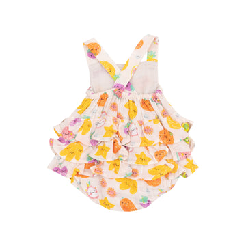 Ruffle Sunsuit - Tropical Market Fruit by Angel Dear