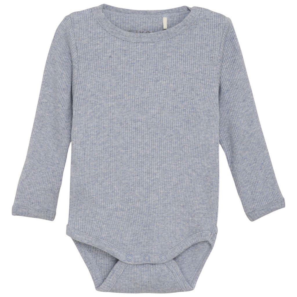 Long Sleeve Rib Body - Gray Dawn by Fixoni