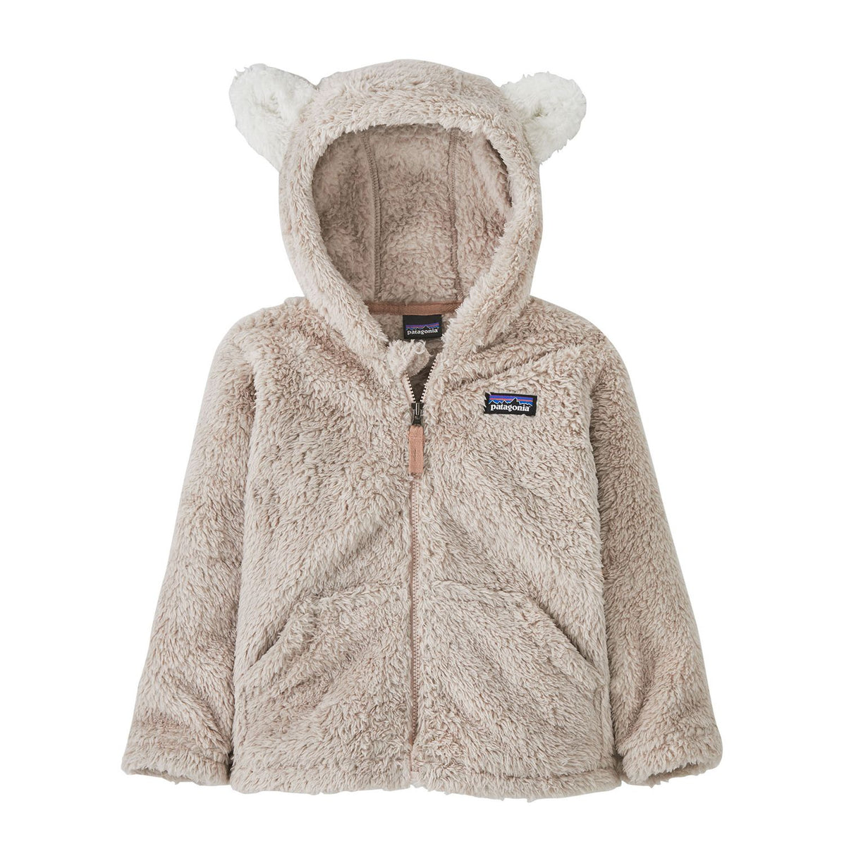 Baby Furry Friends Fleece Hoody- Shroom Taupe by Patagonia