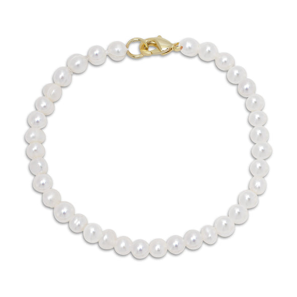 5.5" Freshwater Pearl Strand Bracelet (Baby) by Lily Nily