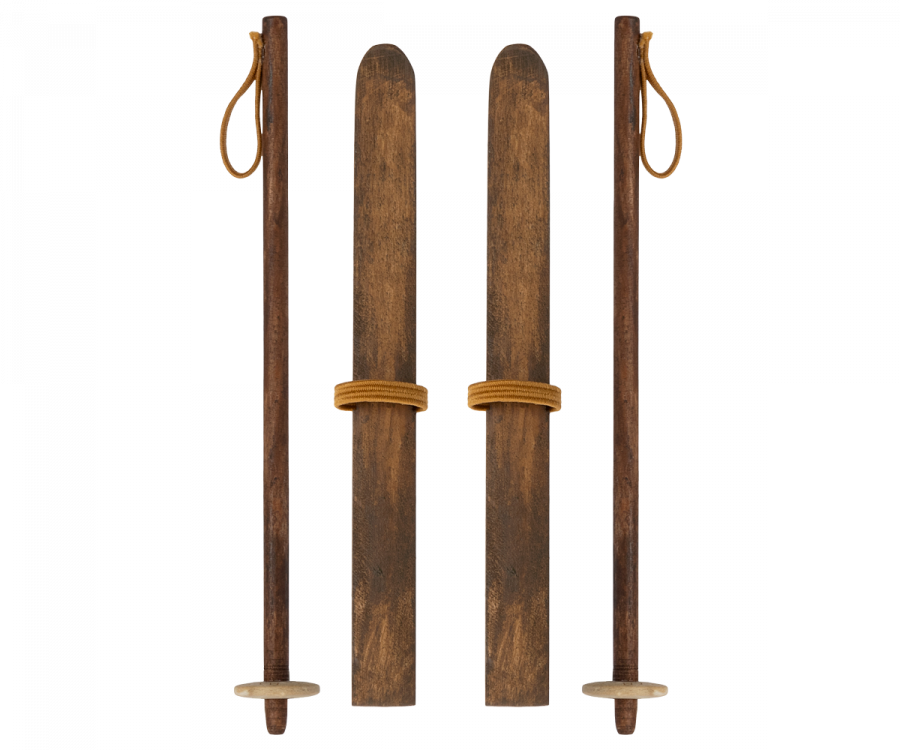 Ski & Poles, Mum/Dad by Maileg