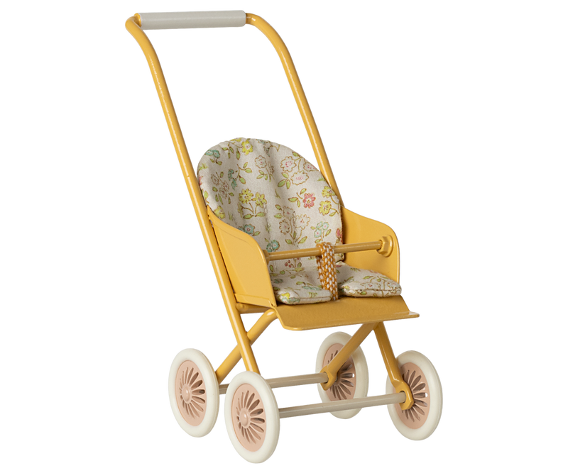 Stroller - Micro in Yellow by Maileg