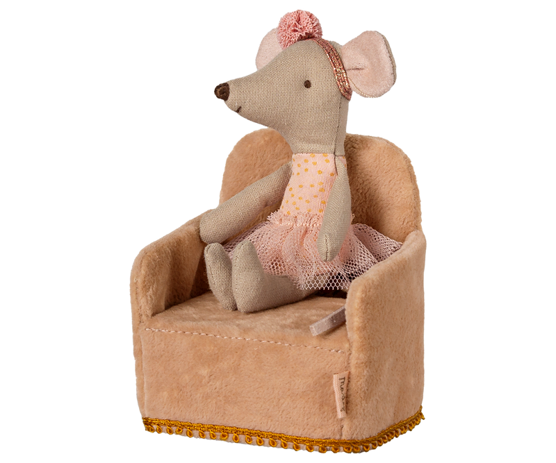 Folding chair, Mouse - Powder by Maileg
