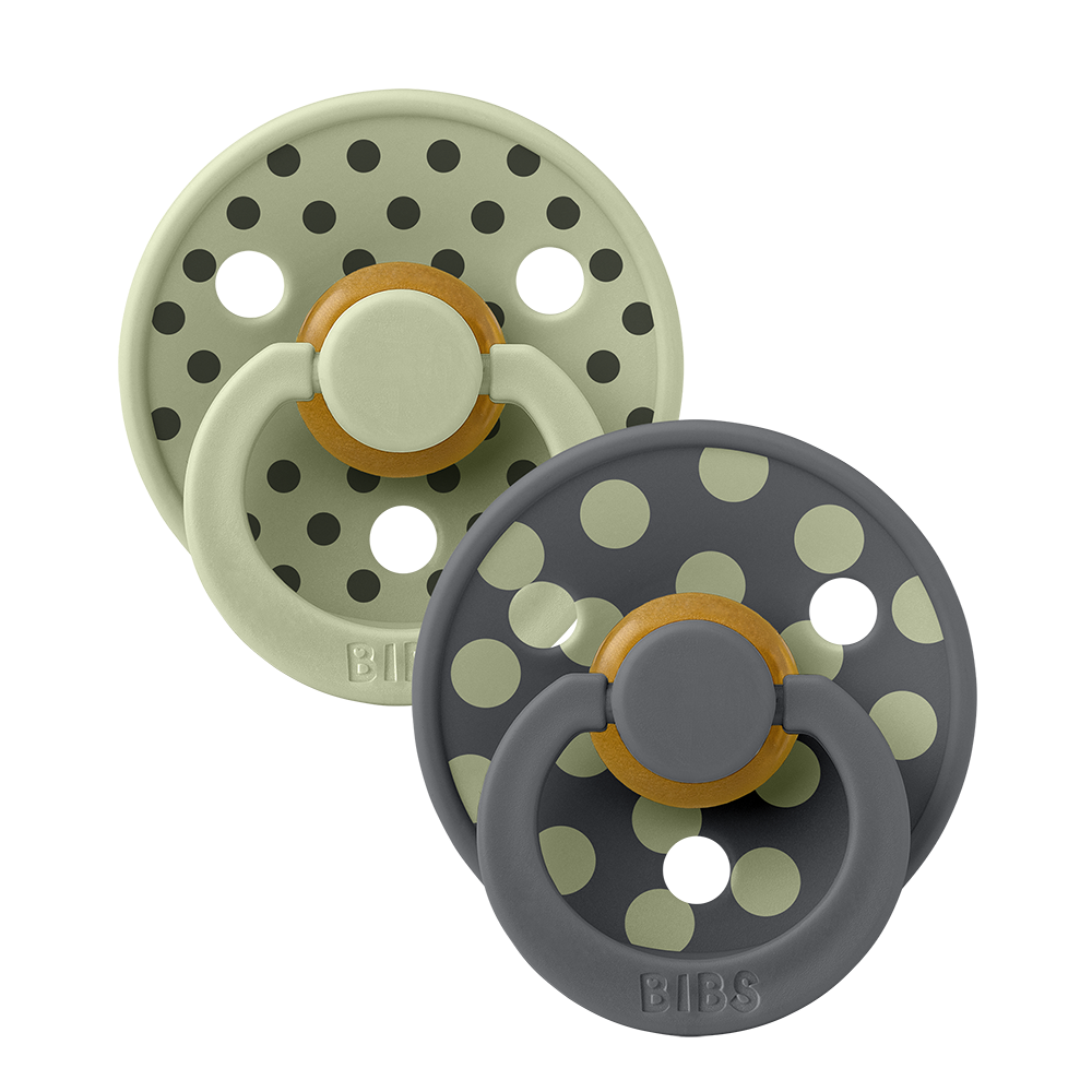 Studio Colour 2 Pack- Polka Sage/Iron by Bibs