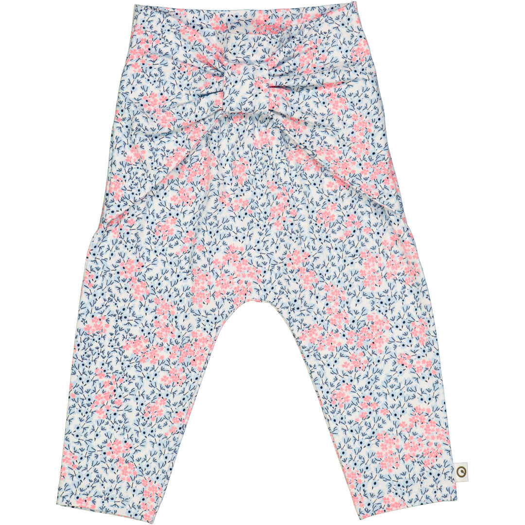 Petit flower printed bow pants by Musli