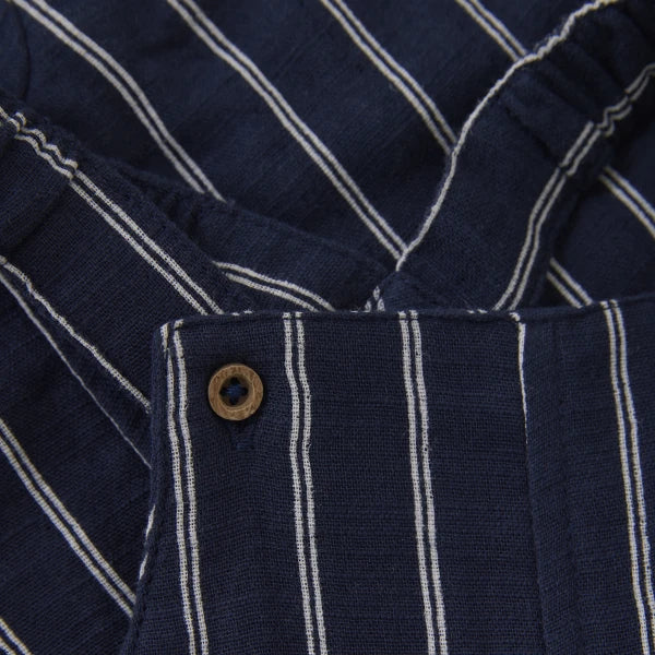 Overall in Navy Stripe by Minymo