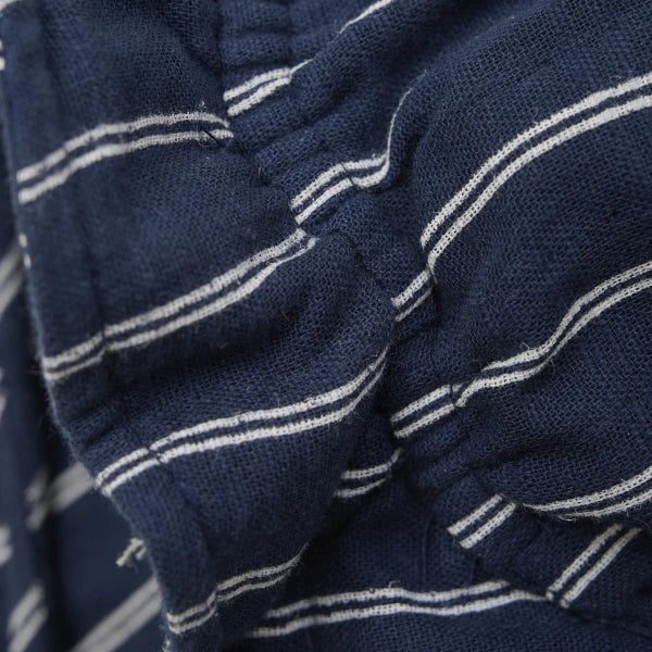 Cotton Sunhat in Navy Stripe by Minymo