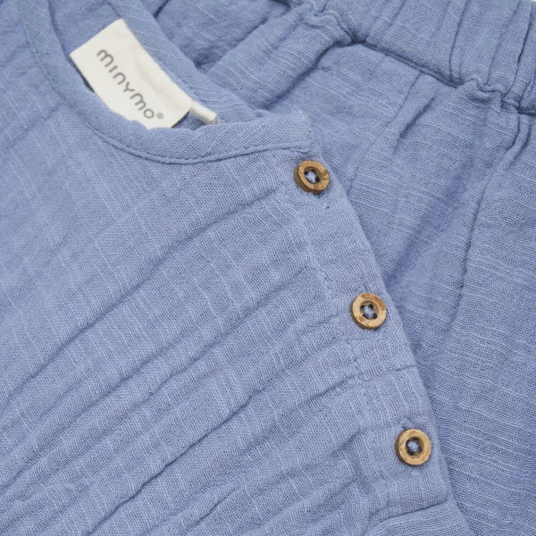 Muslin Short Sleeve Tee + Shorts Set- Turtle by Minymo