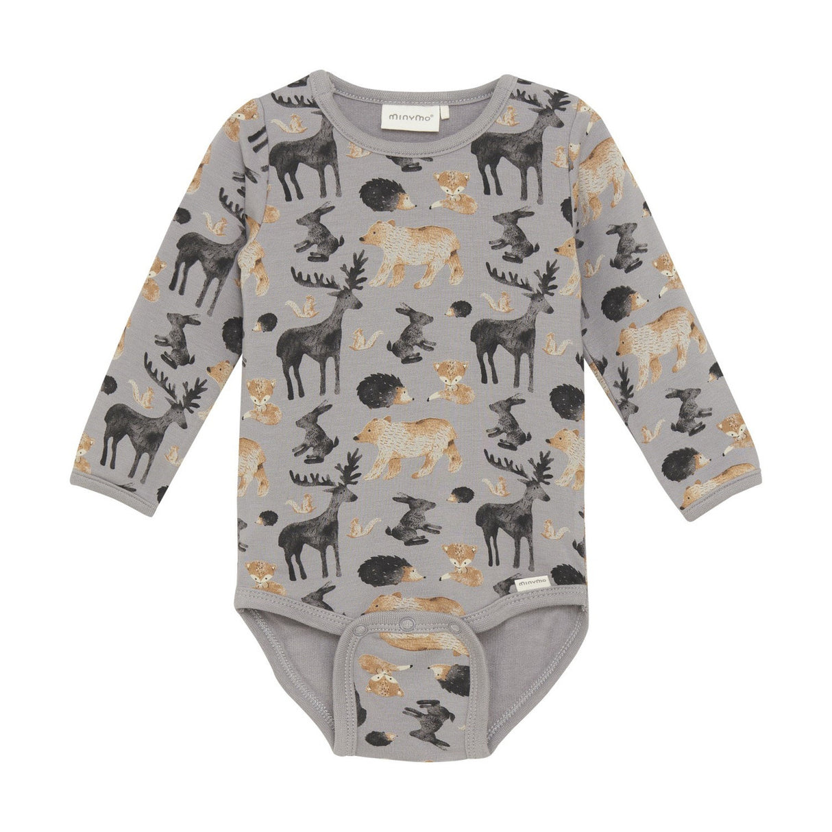 Long Sleeve Sweatshirt Bodysuit- Cloudburst by Minymo