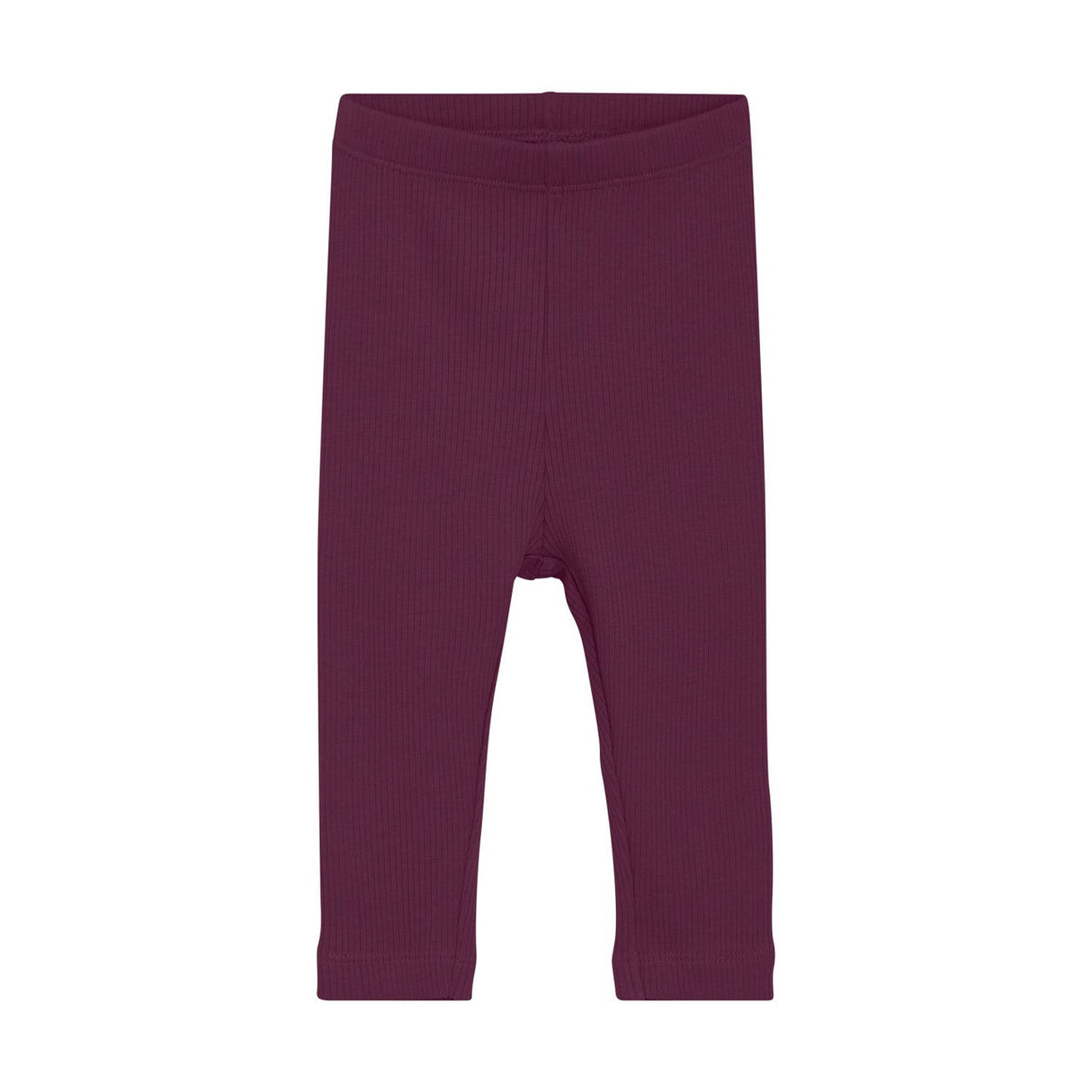 Ribbed Leggings in Raspberry Coulis by Minymo