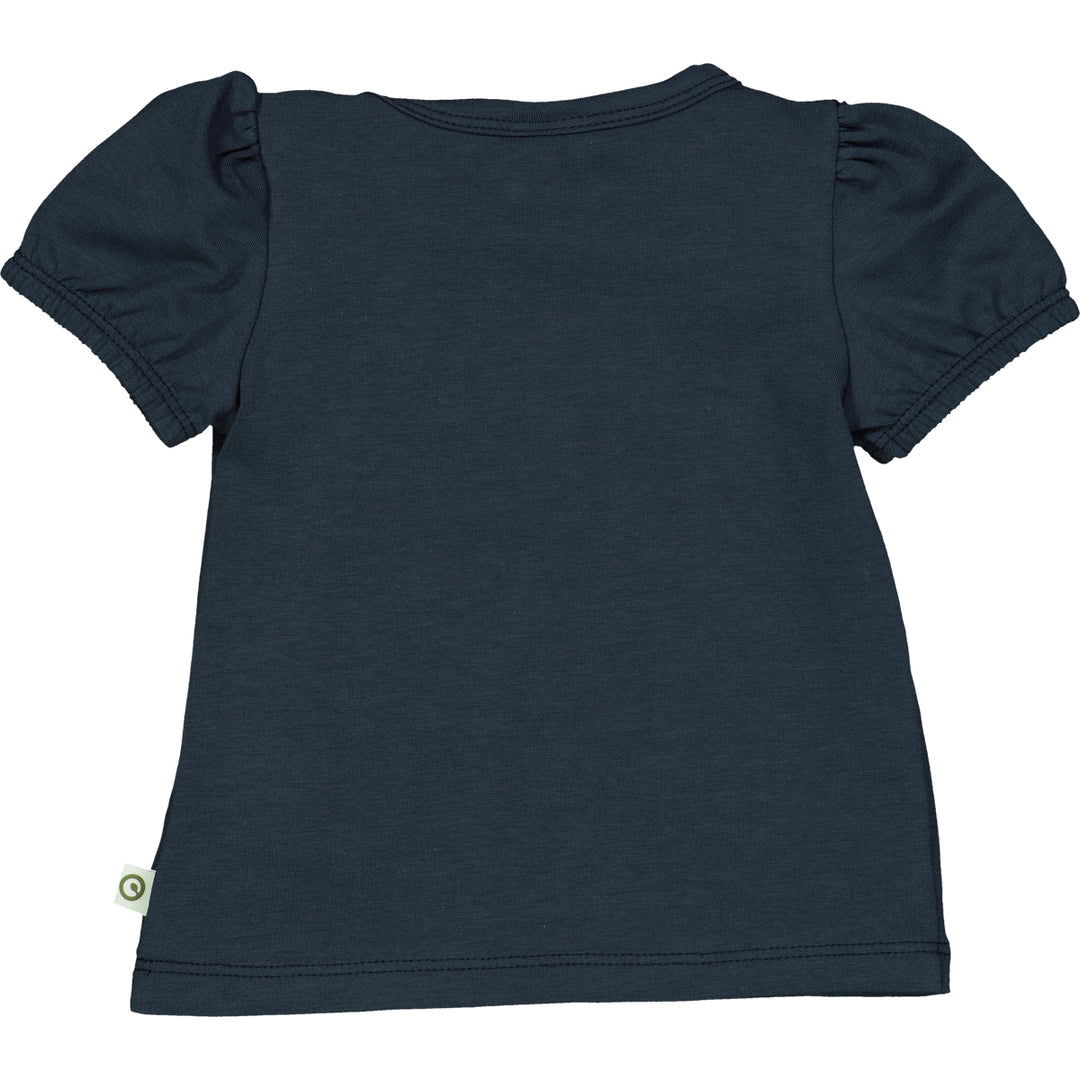 Cozy Me Puff Sleeve T-shirt in Night Blue by Musli