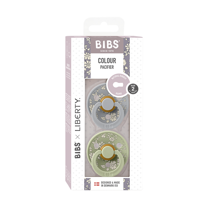BIBS x LIBERTY Colour 2 Pack Capel - Sage Mix