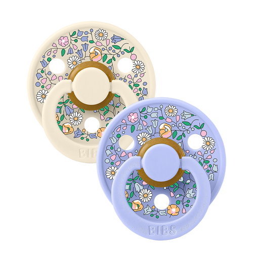 BIBS x LIBERTY Colour 2 Pack- Chloe Meadow + Ivory by Bibs