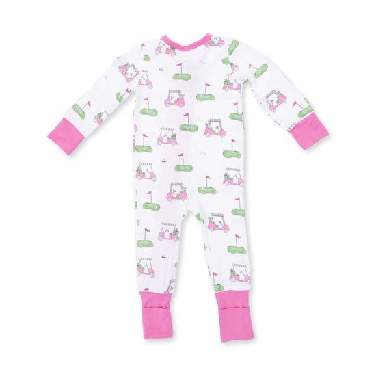 Convertible Romper- Golf Carts Pink by Angel Dear