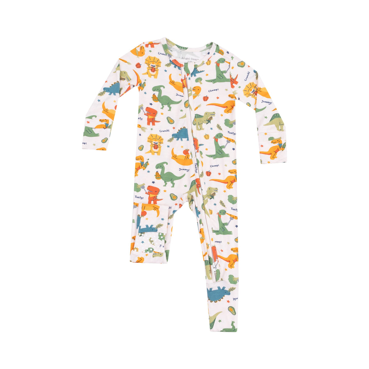 2 Way Zipper Romper - Veggie Dinos by Angel Dear