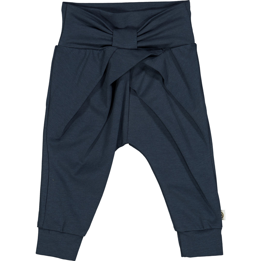 Cozy Me Bow Pants - Night Blue by Müsli