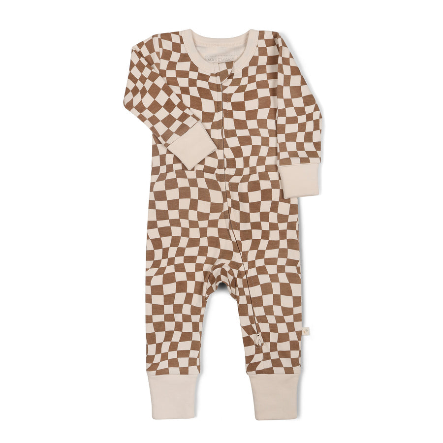 Organic 2-Way Zip Romper - Groovy by Makemake