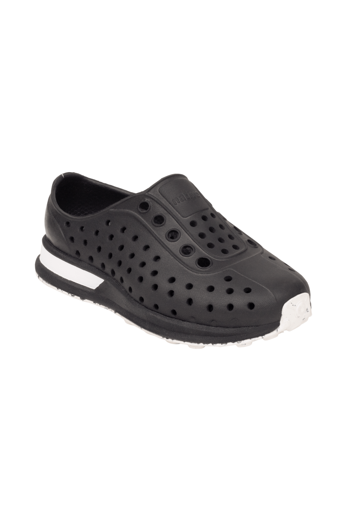 Native Robbie Block Kids- Jiffy Black/Shell White