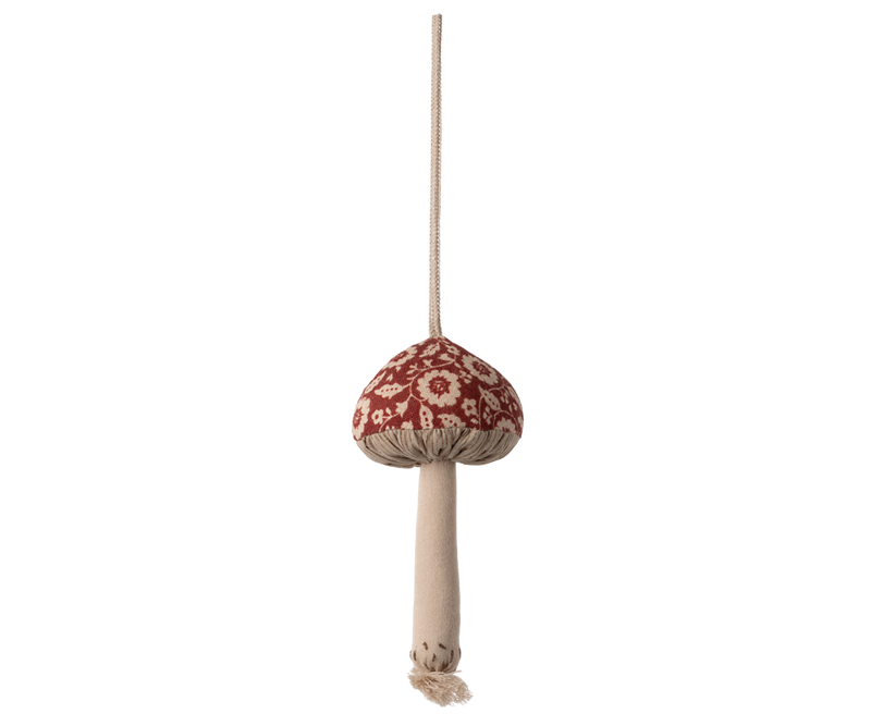 Mushroom ornament, Winter flower - Red by Maileg