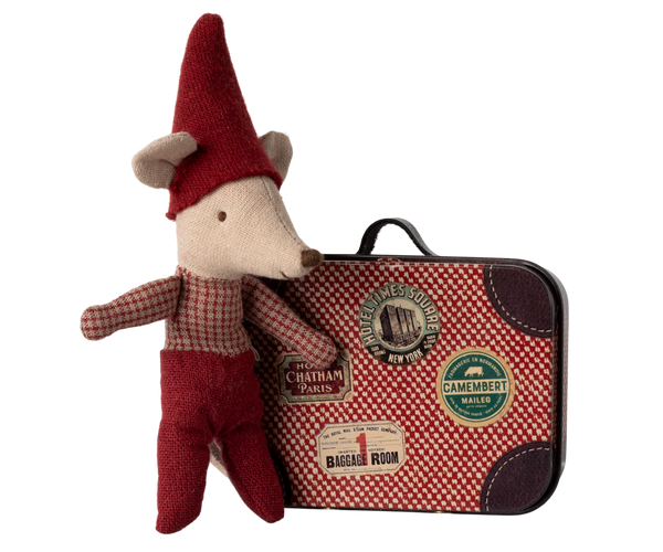 Christmas mouse, Baby in suitcase by Maileg