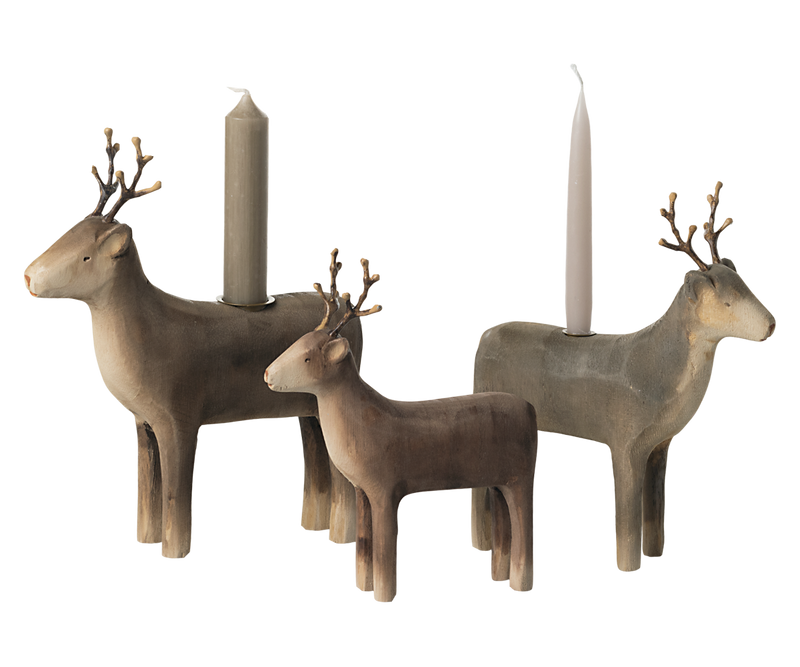 Candle Holder, Small Reindeer by Maileg