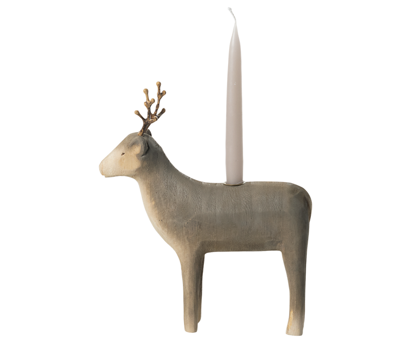 Candle holder, Medium reindeer by Maileg
